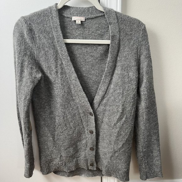 Gray Gap Cardigan - Picture 1 of 3